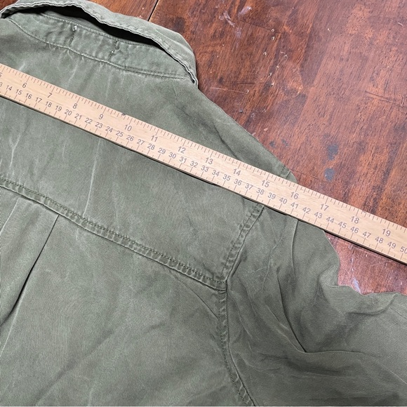 Time & Tru Small Denim Chambray Shirt Dress 1/2 Button Long Sleeve Lyocell Lot - Picture 10 of 11